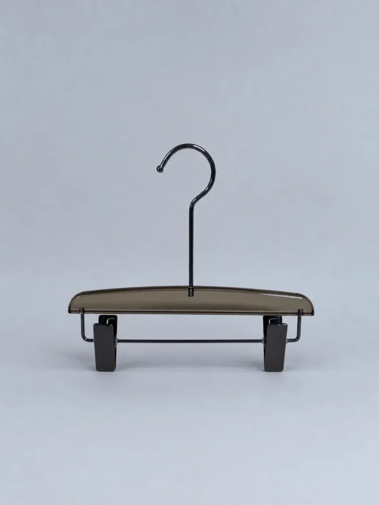 JY45 Smoke Brown Acrylic Trouser Hanger 265mm detail view 1