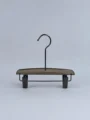 JY45 Smoke Brown Acrylic Trouser Hanger — angled view