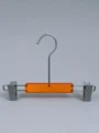 JY55 Orange Acrylic Children's Trouser Hanger — front view