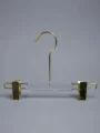 JY55 Orange Acrylic Children's Trouser Hanger — detail view