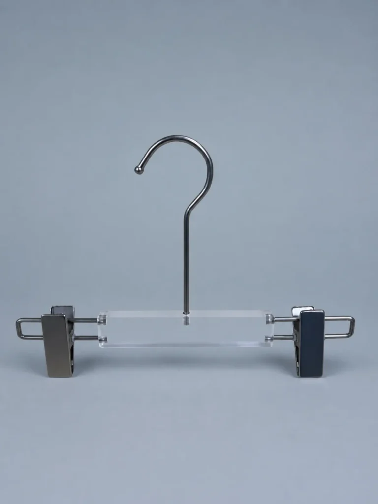 JY55 Orange Acrylic Children's Trouser Hanger 150mm detail view 3