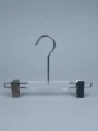 JY55 Orange Acrylic Children's Trouser Hanger — side view