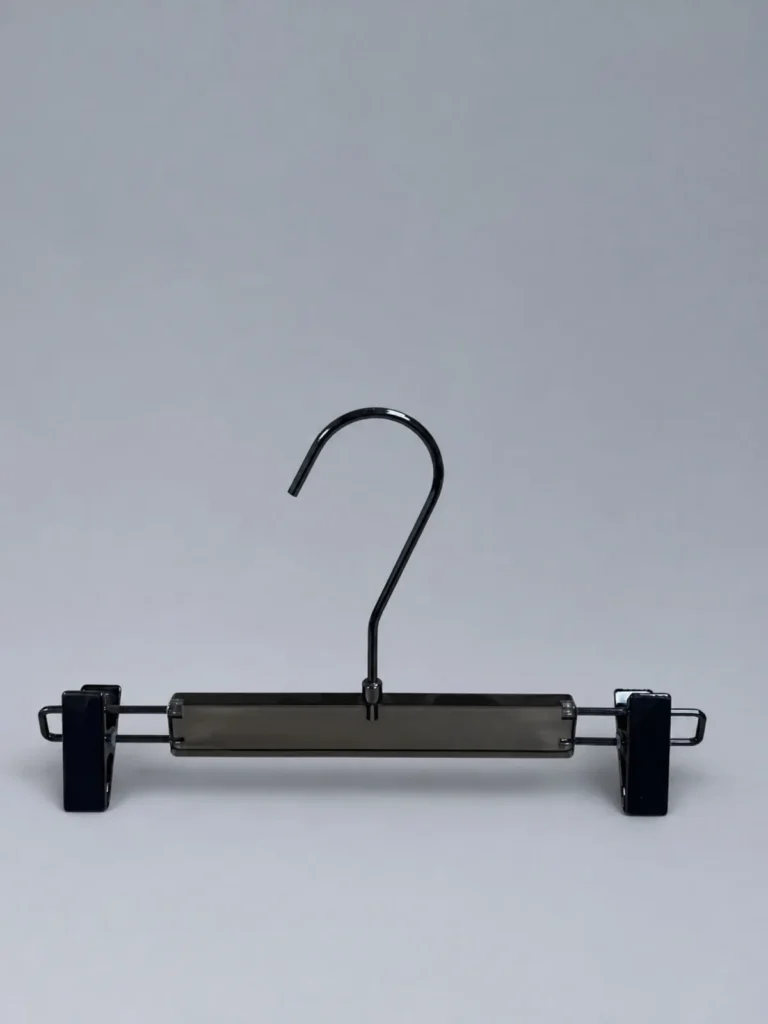 JY56 Compact Smoke Acrylic Trouser Hanger 200mm detail view 1
