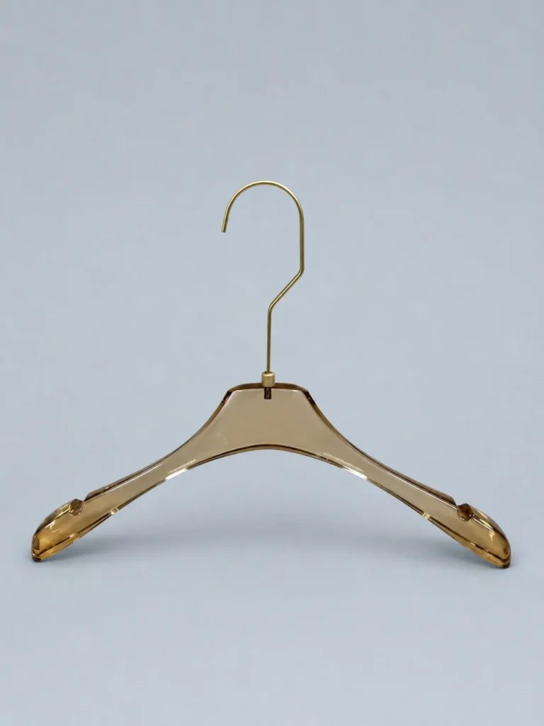 JY77 Smoke Grey Acrylic Women's Knitwear Hanger 385mm detail view 2