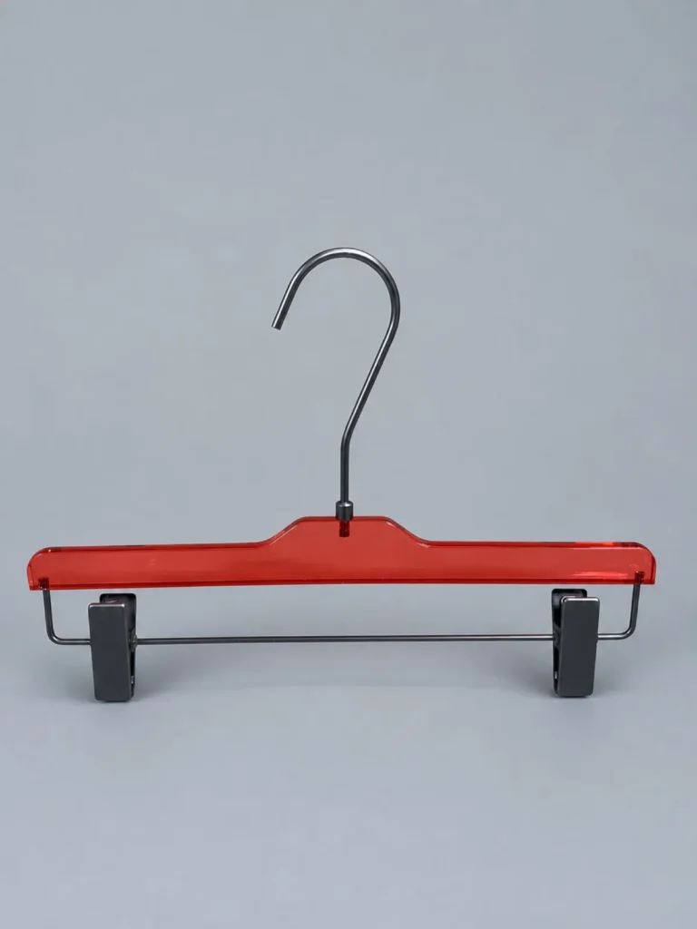 Y03 Amber Acrylic Men's Trouser Hanger 355mm detail view 3