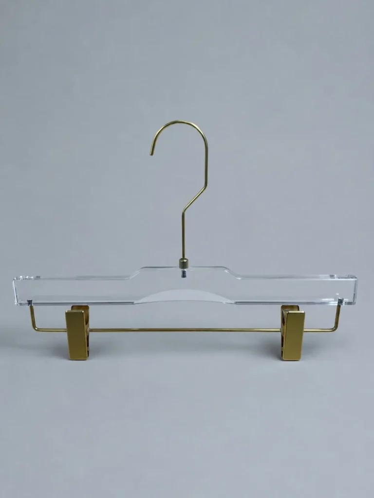 Y38 Clear Acrylic Men's Trouser Hanger 370mm