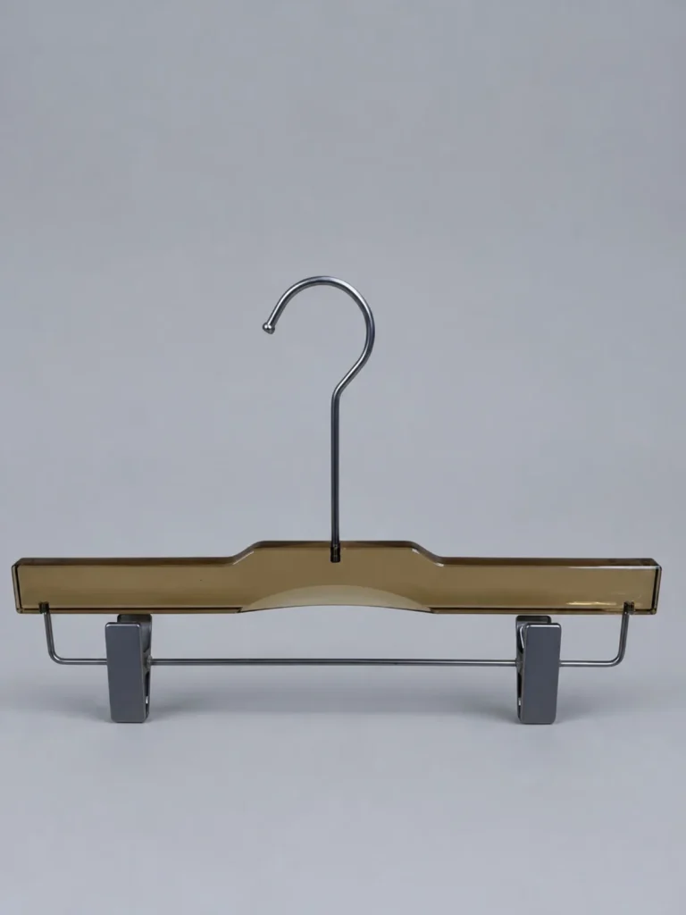 Y38 Clear Acrylic Men's Trouser Hanger 370mm detail view 1